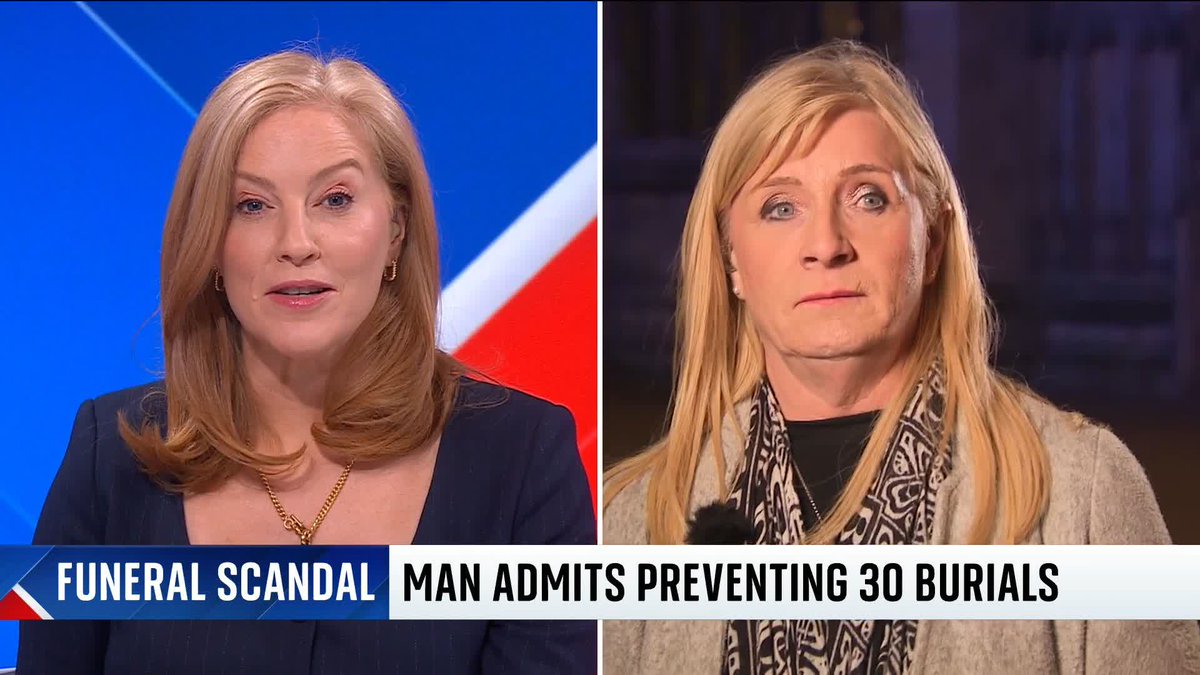 "We've found strength in each other" Head of the “Hull 35” group of affected families, Karen Dry, speaks to Sarah-Jane Mee after funeral director Robert Bush pleaded guilty to 30 counts of preventing a lawful burial 📺 Sky 501 📱