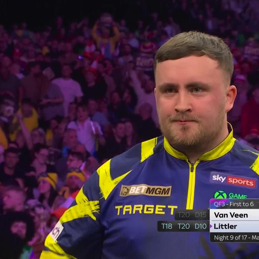 Mitten in die Match Darts hinein - Beef zwischen Littler und van Veen! #DAZNmoment Spieltag 9 der Darts Premier League jetzt live auf DAZN. #DARTZN