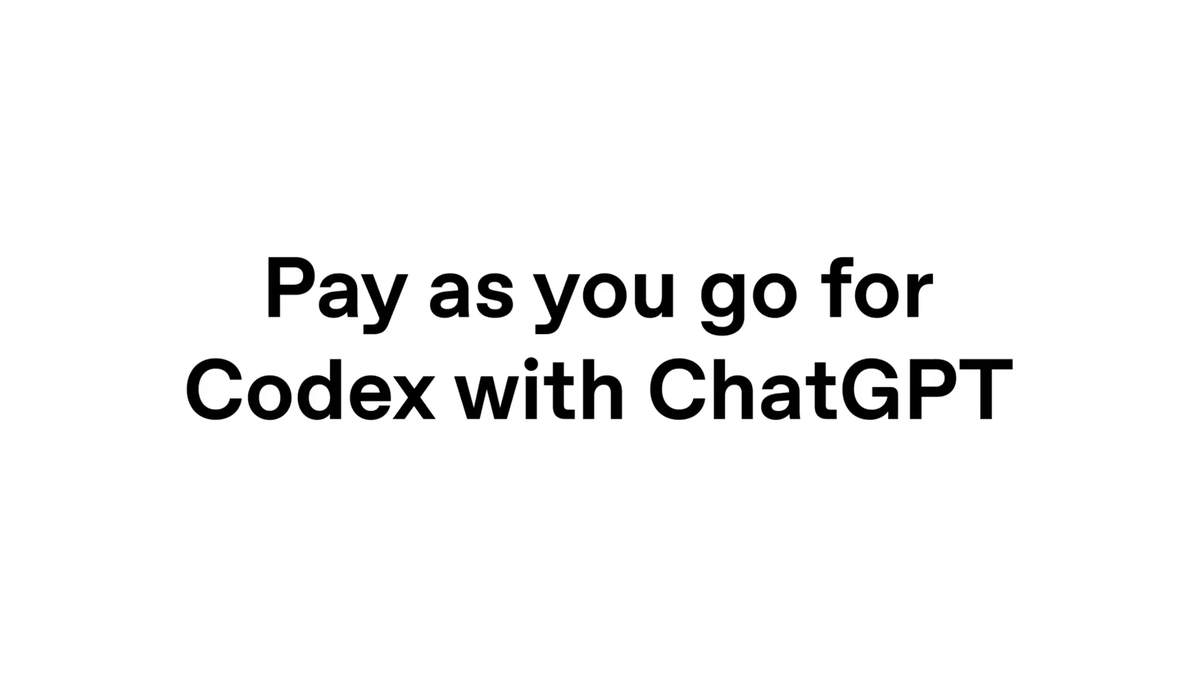 Bring Codex to your team without fixed seat costs. We’re rolling out usage-based pricing for Codex in ChatGPT Business and Enterprise plans, so teams have a more flexible way to get started.