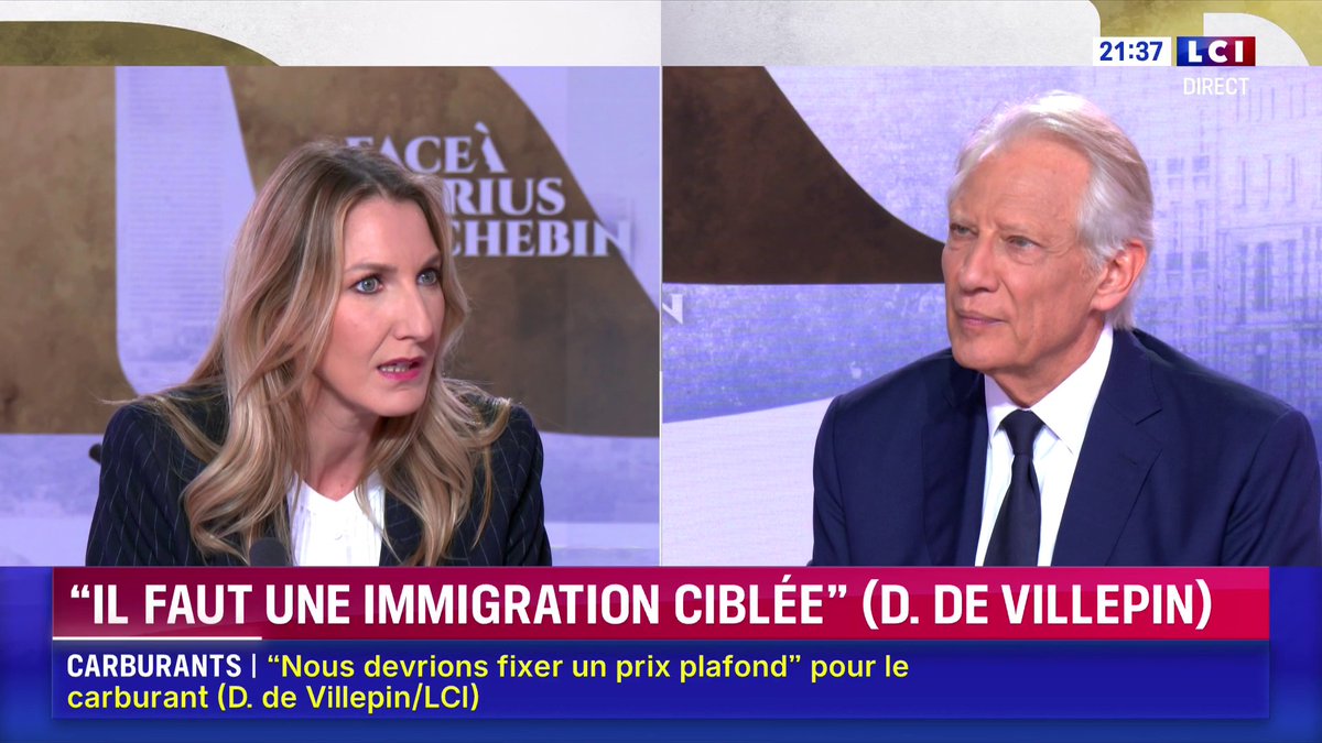 🗣️ Présidentielle 2027 : "Si Marine Le Pen ou Jordan Bardella gagne l’élection présidentielle, c’est toute l’Europe qui basculera dans le populisme. Et ce sera Monsieur Trump qui dirigera la France. Cette France-là, je n’en veux pas" : Dominique de Villepin ▶️ Amélie Carrouër
