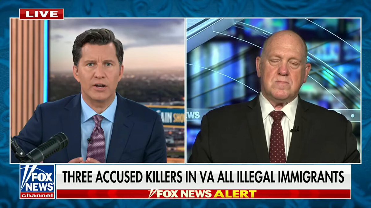 🚨 JUST IN: Tom Homan drops TRUTH NUKE after two illegal aliens kill Virginians under Democrat Gov. Abigail Spanberger He nailed it. Q: What's happening in Virginia? HOMAN: "ELECTIONS. ELECTIONS HAVE CONSEQUENCES." "Spanberger took over and moved so far left, she's not even recognizable anymore." "We can do the same thing [in Virginia] we did in Minneapolis! Talk to the sheriffs, talk to the chief...there's nothing illegal about you calling ICE before you release them, and we'll be there to take custody!" "Give us custody in your jail before you release them, and you can see the crime rate drop significantly."