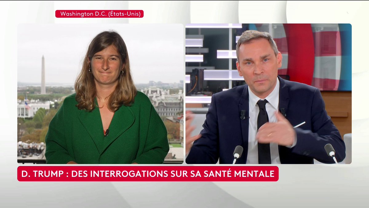 🔴 🗣️ "Selon un sondage très sérieux, 61 % des Américains estiment que Donald Trump devient de plus en plus imprévisible, de plus en plus instable avec l'âge", rapporte notre correspondante à Washington Diane Schlienger. Loïc de La Mornais #SurLeTerrain #Canal16