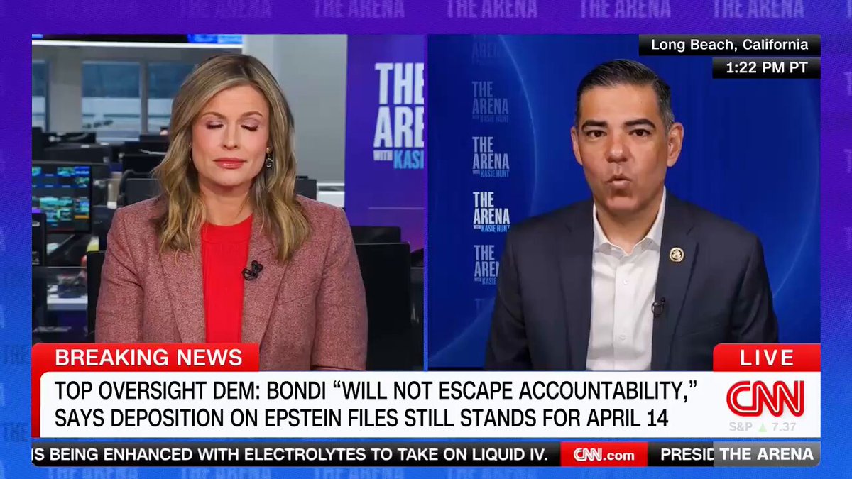 Our bipartisan subpoena requires Pam Bondi to appear before our Committee, whether she's Attorney General or not. She has an opportunity now to give us the full truth about the Epstein files, and we look forward to her testimony.