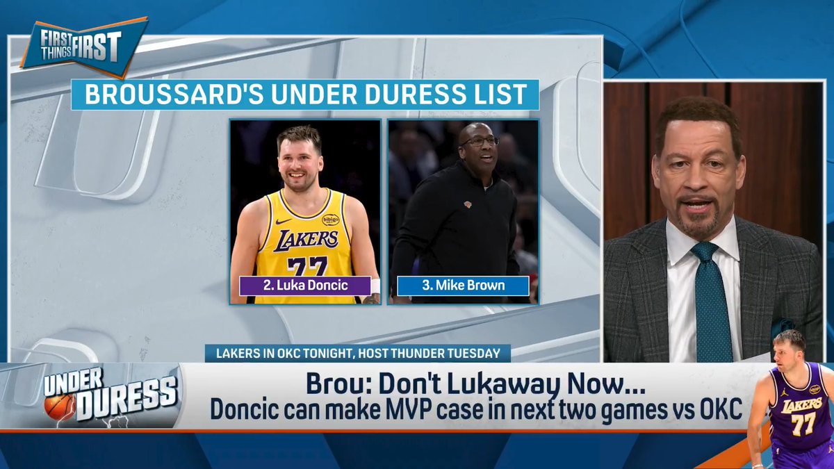“Luka, you can’t come out and say it, but you want the MVP just as much as Wemby. And you should…You NEED it more than Wemby.” Chris Broussard gives Luka Doncic some motivation in this week’s BUD List: