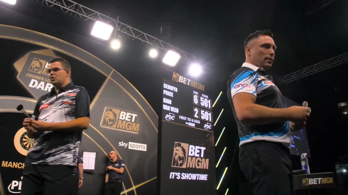 PRICE PREVAILS IN MANCHESTER! 🏴 Gerwyn Price is the main man in Manchester! The Welshman produces a hat-trick of sensational displays to claim the Night Nine crown and surge up to second in the table! 📲 #PLDarts | Final