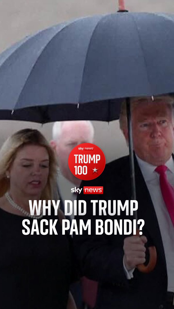 Donald Trump has sacked his attorney general Pam Bondi after growing frustration over her handling of the Jeffrey Epstein files. U.S. correspondents David Blevins and Mark Stone react to the news on the Trump100 podcast. Listen now: