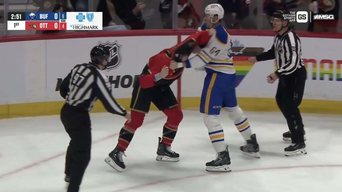 LOGAN STANLEY DROPS THE GLOVES WITH BRADY TKACHUK AND ROB RAYS HIM LOGAN STANLEY SHOWS HIS VALUE WHAT A FIGHT HE ROCKED HIM