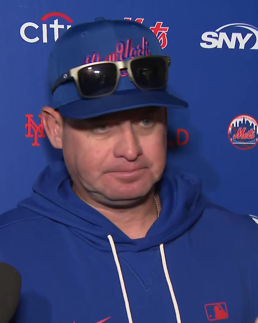 Carlos Mendoza was asked if it takes time for the Mets lineup time to click with the new additions "I like the at-bats. The fact that we're creating traffic. That's the one thing with our offense because we're deep and we've got guys that are gonna get on base"