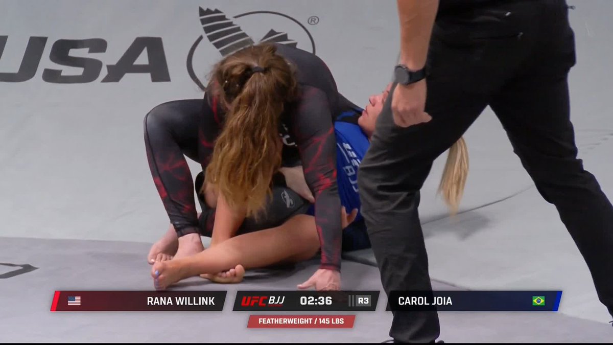 KNEE BAR SUBMISSION‼️ Rana Willink gets the early TAP! Stream #UFCBJJ7 LIVE &amp; FREE here: