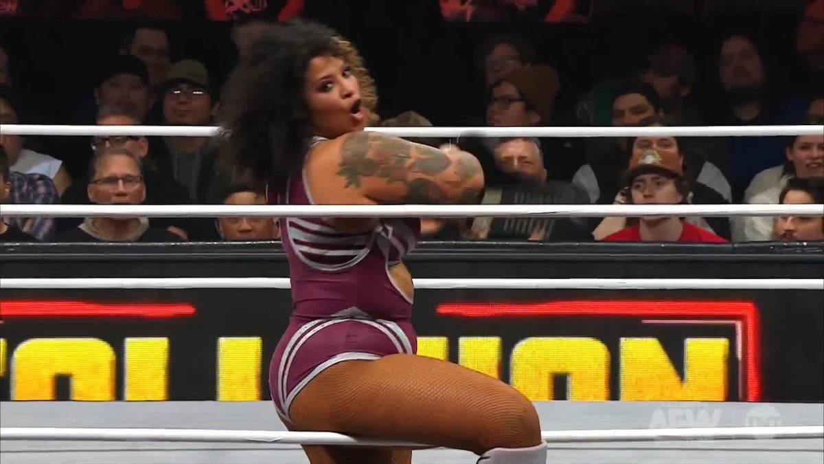 .@ShidaHikaru looks to be conflicted about the results of her return match against @WillowWrestles! Watch #AEWCollision on TNT + HBO Max