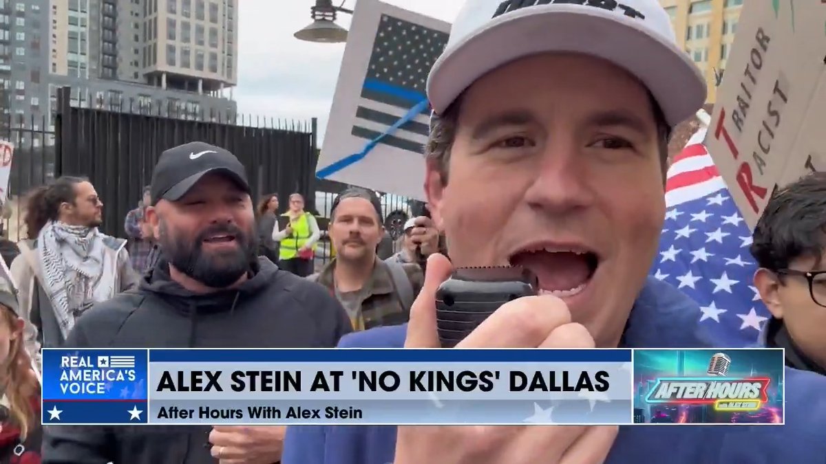 All You Can Do Is Watch Witness more insanity from the "No Kings" protest in Dallas as Alex Stein, Stewart Rhodes, Enrique Tarrio, and others continue their journey. Alex Stein #99 After Hours with Alex Stein #99