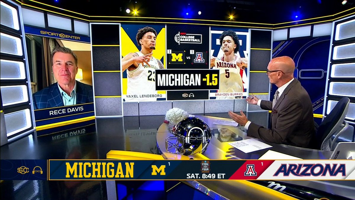 .Rece Davis joins @notthefakesvp to discuss how each of the Final Four men's basketball teams can win it all 🏆