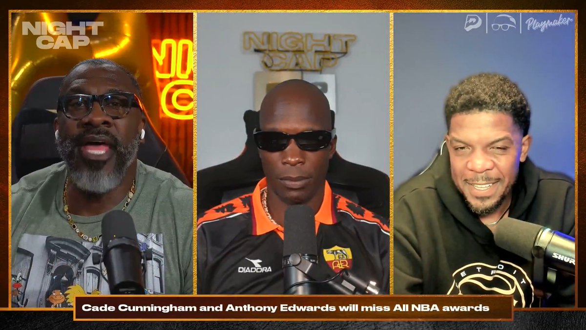 Cade Cunningham &amp; Anthony Edwards are now ineligible for All-NBA Awards. Potentially causing some on missing out on a Super Max Contract 👀 shannon sharpe | Chad Johnson | isojoe | #Nightcap