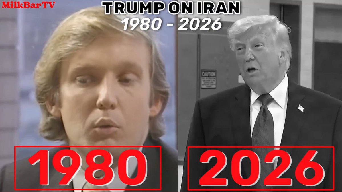 Donald Trump on Iran: 1980 → 2026. Trump’s position hasn’t changed. Anyone claiming he was ‘tricked’ into this war simply hasn’t been paying attention.