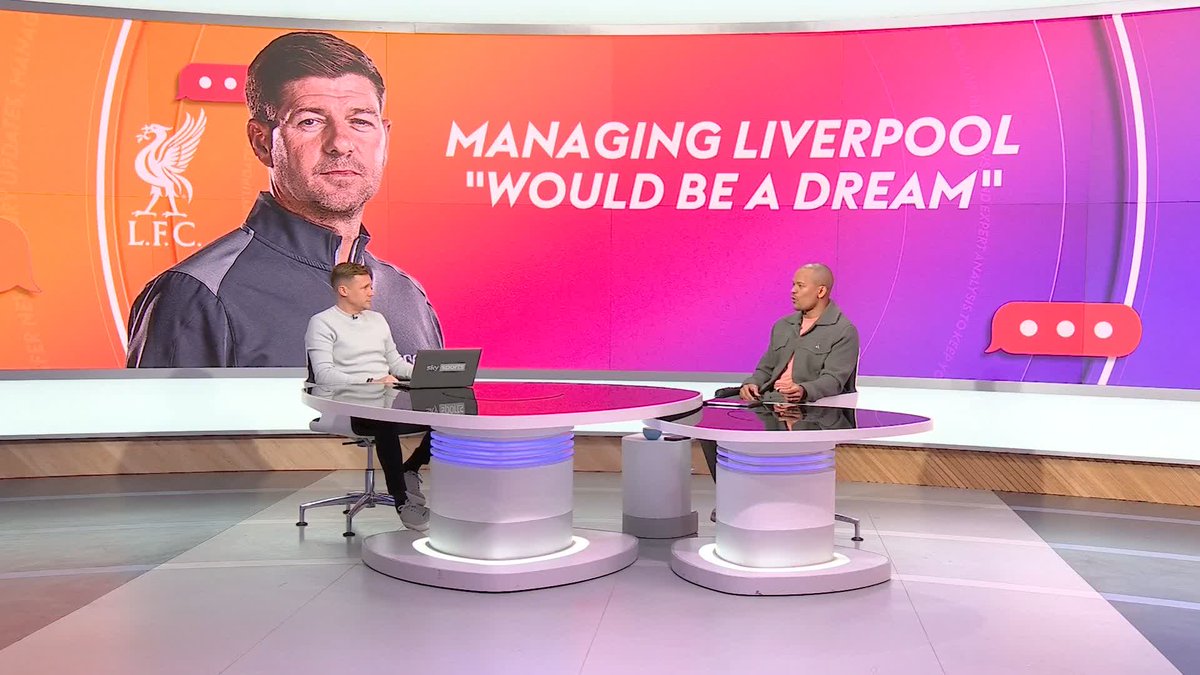 🗣️ 'I think even Steven Gerrard would say i'm not quite there yet' Steven Gerrard says that he would love to manage Liverpool one day. Robert Earnshaw debates whether he could play about of the management team next season.