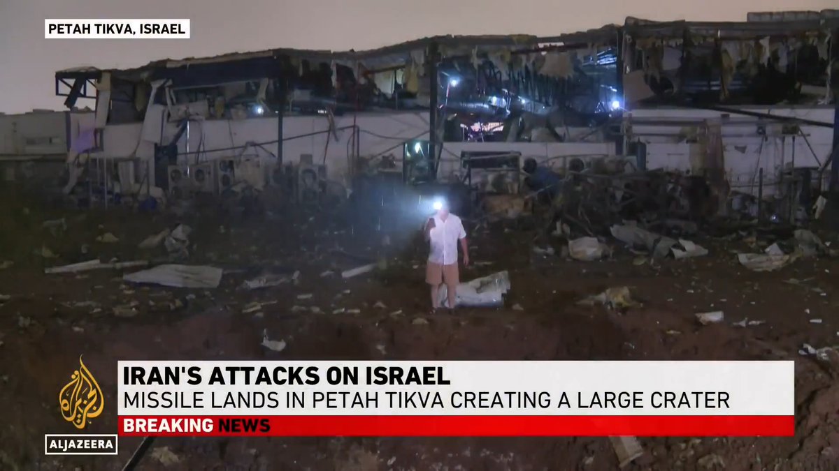 BREAKING: Al Jazeera confirms an Iranian ballistic missile completely bypassed Israel's air defense systems and struck central Tel Aviv. The strike caused massive craters and severe damage to buildings. The Zionist defense shield has completely collapsed.