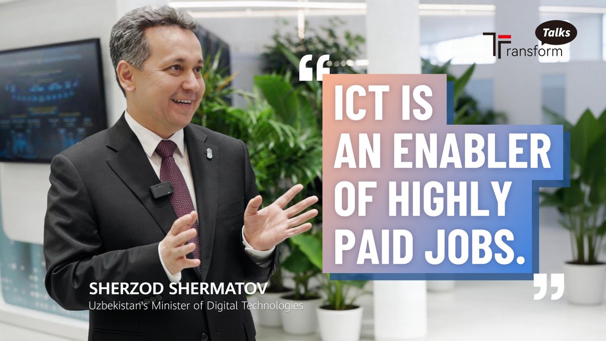 Can digitalization create jobs at scale? Uzbekistan's Minister of Digital Technologies, Sherzod Shermatov, shares how education reform, AI-driven infrastructure, and global partnerships are shaping a more competitive, future-ready digital economy for growth.