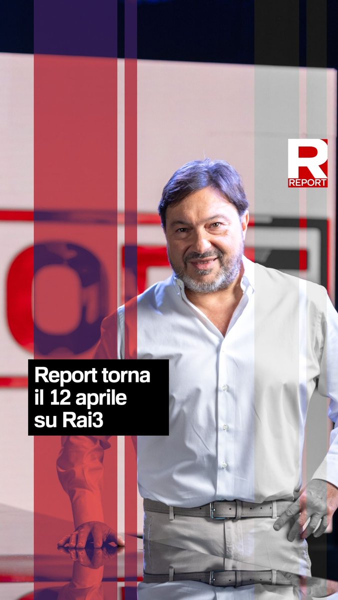 #Report torna il 12 aprile, ogni domenica, dalle 20.30 su #Rai3. In questo periodo di pausa, la squadra ha lavorato alle inchieste che vedrete a partire dalla prossima settimana in prima serata. 👉 Continuate a seguirci per rimanere aggiornati