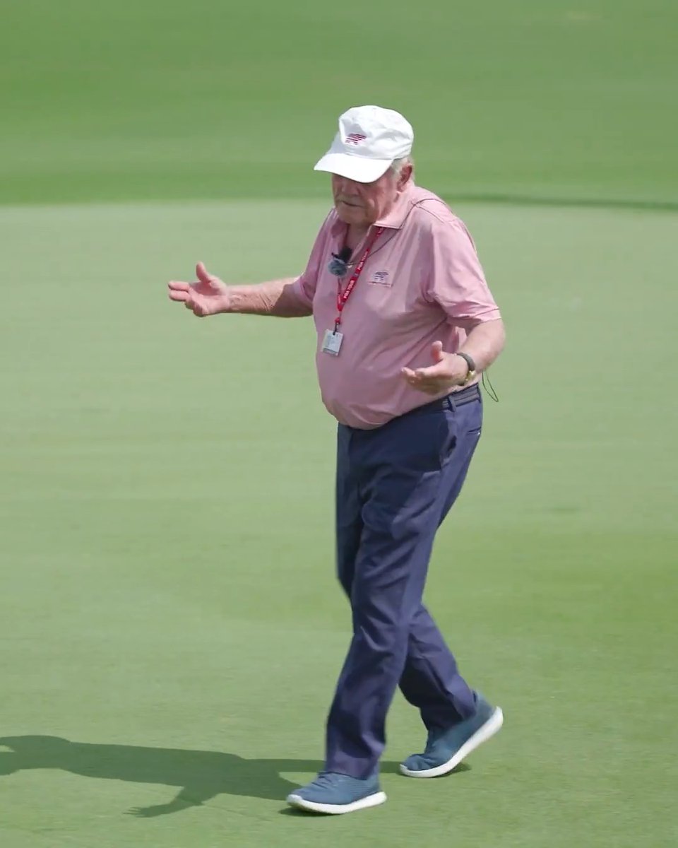Just Jack Nicklaus things 👀 The Golden Bear made it look just a little too easy when he stopped by last year’s @ValeroTxOpen.