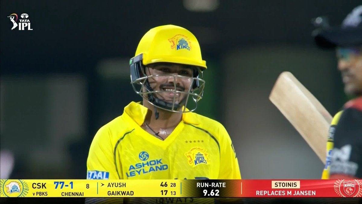 Ayush Mhatre brings up 50 in style! 🤩