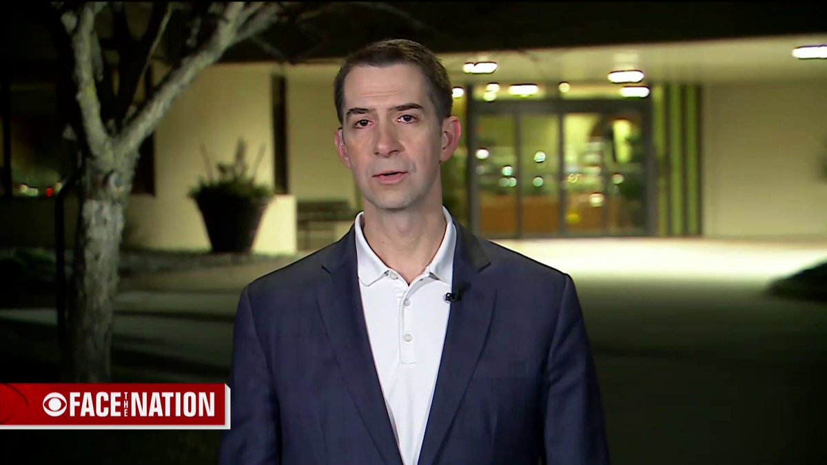 An American fighter jet was downed over Iran, U.S. officials confirmed Friday, and a search and rescue effort is underway. In this March 1 exchange, Sen. Tom Cotton (R-AR) told Margaret Brennan that while the U.S. is not planning to put boots on the ground in Iran, an extended air and naval campaign carries inherent risks. "One risk of that kind of campaign is that an aircraft could be shot down, and the president would never leave a pilot behind," Cotton said. "So no doubt we have combat search and rescue assets in the region that are prepared to go in and extract any downed pilot."
