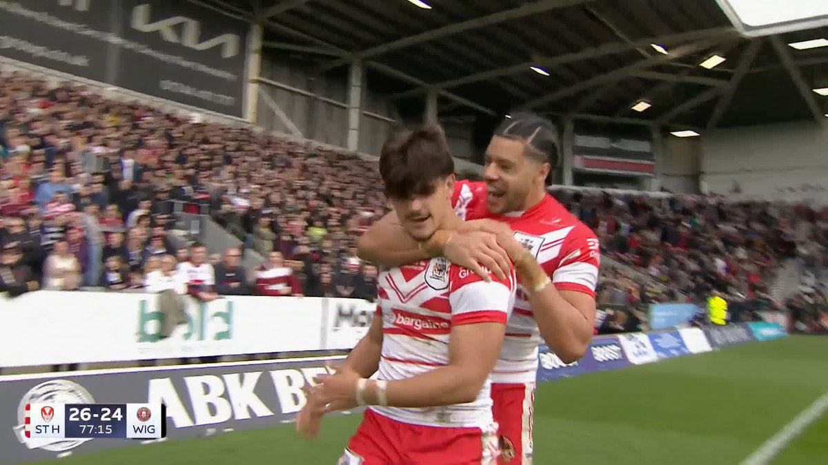 COMEBACK COMPLETE! 🤯 Three tries in 15 minutes completes a miraculous victory for St Helens 😳