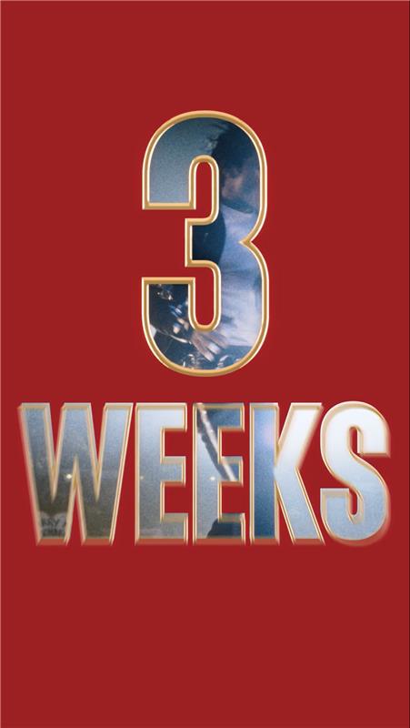 THREE WEEKS. TWO WORDS. ONE LEGACY. #MichaelMovie – in theaters &amp; IMAX April 24. Tickets on sale now: