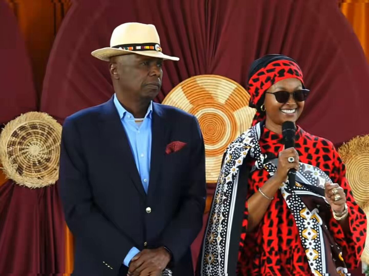 Gideon Moi’s wife, Zahra Moi, delivered a powerful speech at the pre-wedding of Charles Keter’s daughter in Kericho County.