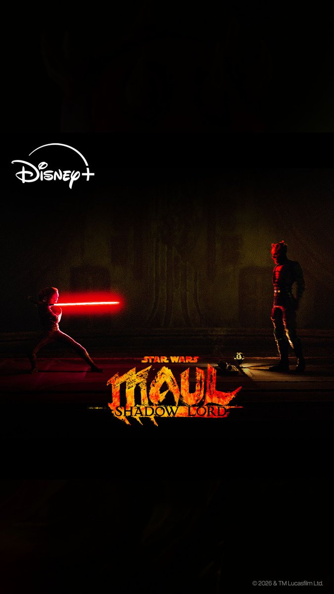 The Shadow Lord. The all-new series Star Wars: Maul - Shadow Lord streams April 6 only on Disney+.
