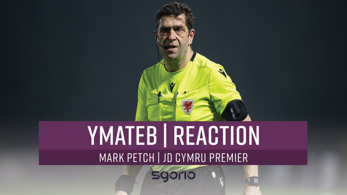 🗣️ "It’s been a couple of emotional weeks" Sylwadau’r dyfarnwr Mark Petch yn dilen ei gêm olaf wrth y llyw ❤️ #JDCymruPremier | JD Cymru Leagues 🏴