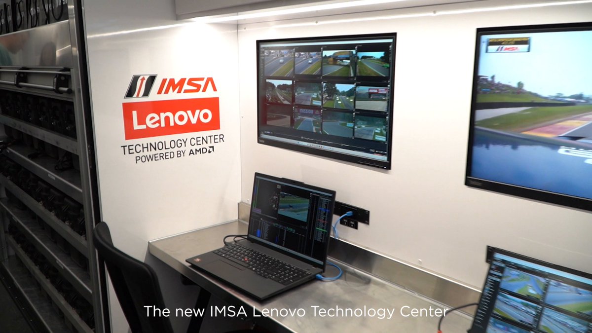 Speed is only part of the story. Behind every race is the technology that keeps it all moving — from real-time insights to the infrastructure supporting IMSA behind the scenes. Powered by Lenovo and AMD. Learn more: #IMSA