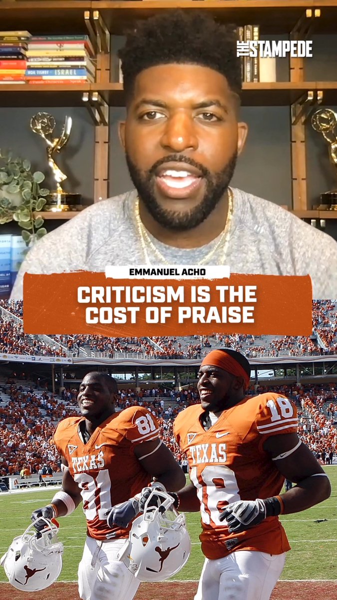 How does Emmanuel Acho deal with the criticism he receives? #HookEm