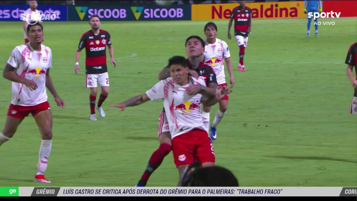 Debate no Sportv sobre Pulgar: Rizek: “O histórico dele não é bom. Ele tem algumas expulsões idiotas.” Paulo Nunes: “Está se perdendo.” Rodrigo Coutinho: “Está passando do limite.” Renata Mendonça: “É obrigatório o clube punir.” 🎥 sportv | ge