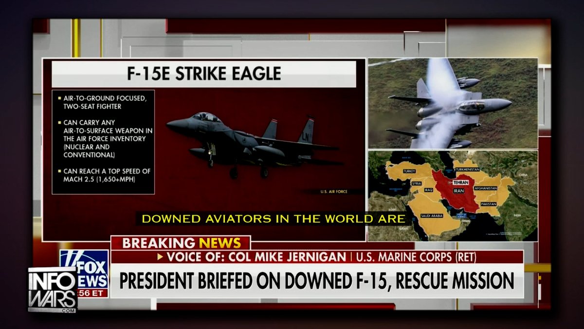 BREAKING UPDATE: Iran Shoots Down F-15, Pilots Feared Captured! US Crew Currently Engaged In Rescue Mission! 🔴WATCH THE LIVE ALEX JONES SHOW HERE: