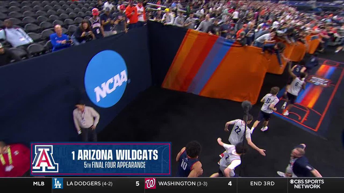 Here come the Wildcats! Arizona Basketball takes the floor at Final Four practice 📺 CBS Sports Network