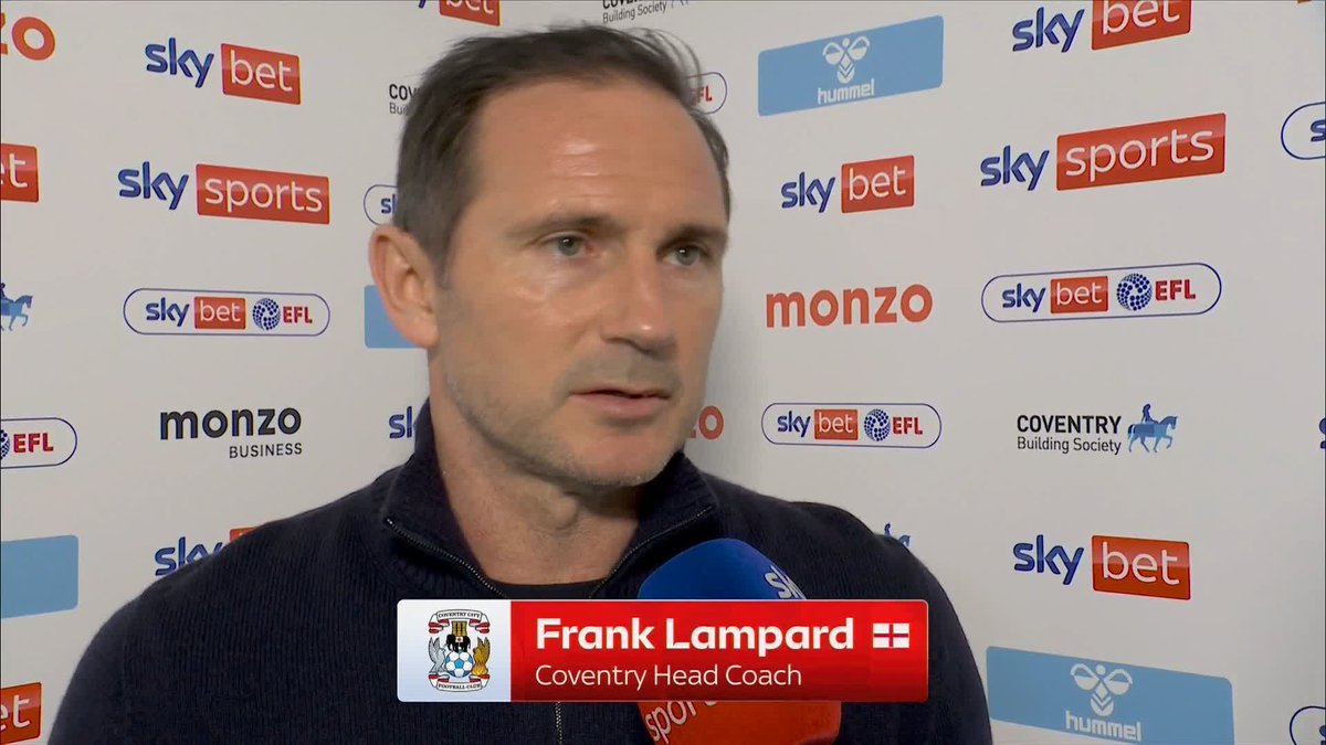 "We're just trying to be the best team" Frank Lampard says his team are full steam ahead as they eye promotion to the Premier League 👀
