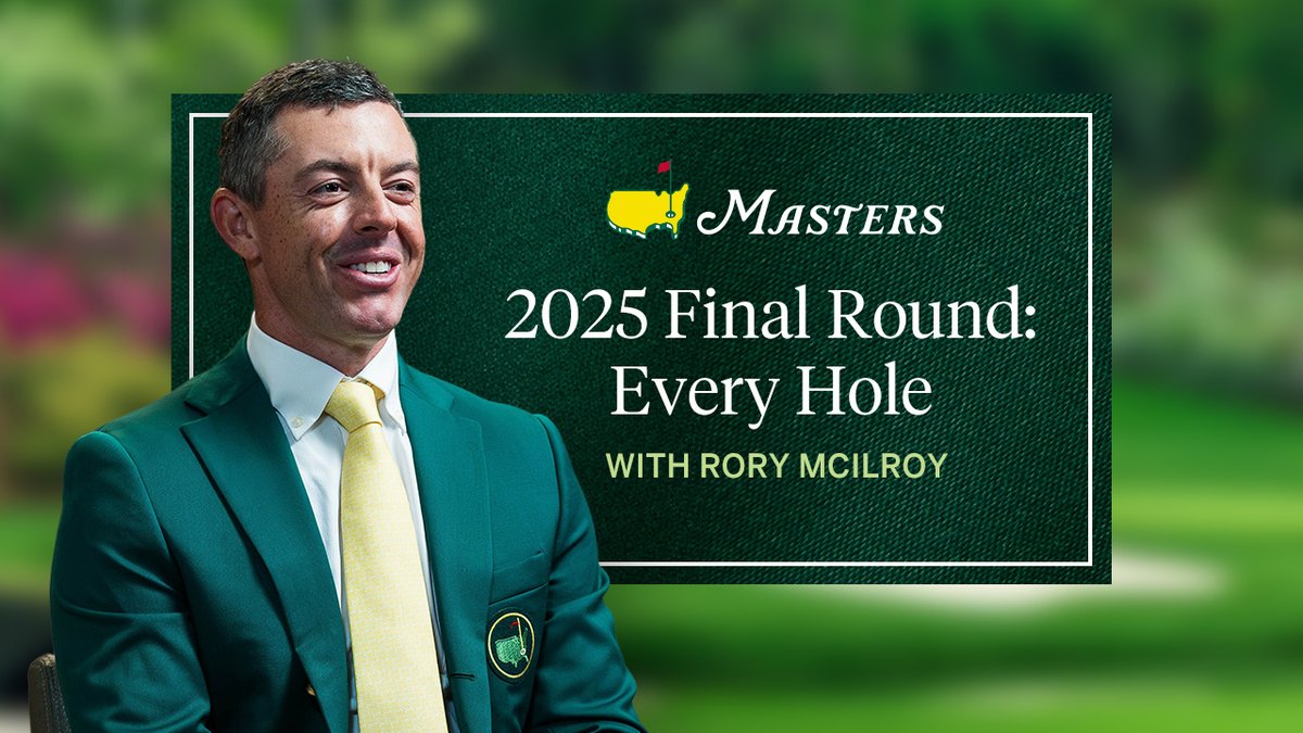 The strategy, the decisions and the emotions. Relive every hole of Rory McIlroy's 2025 final round, as told by the Masters champion himself. Now available on the Masters YouTube channel: