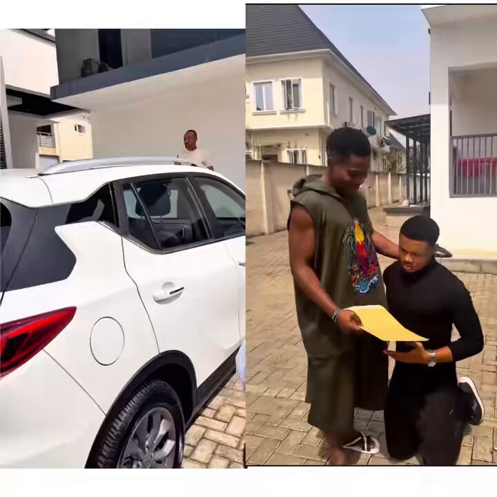Heartwarming moment as Jerry Eze of NSPPD surprised his keyboardist with a brand new car today✨♥️