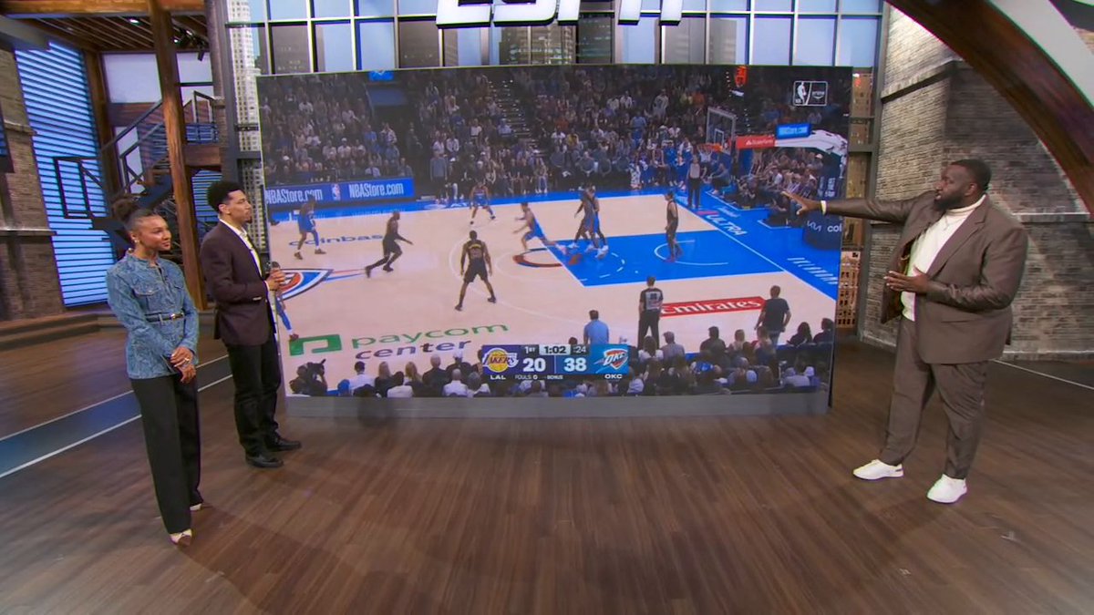 "The Lakers are not ready to play with the big boys just yet." Danny Green, Malika Andrews and Kendrick Perkins break down how the Thunder were able to DOMINATE the Lakers 😳