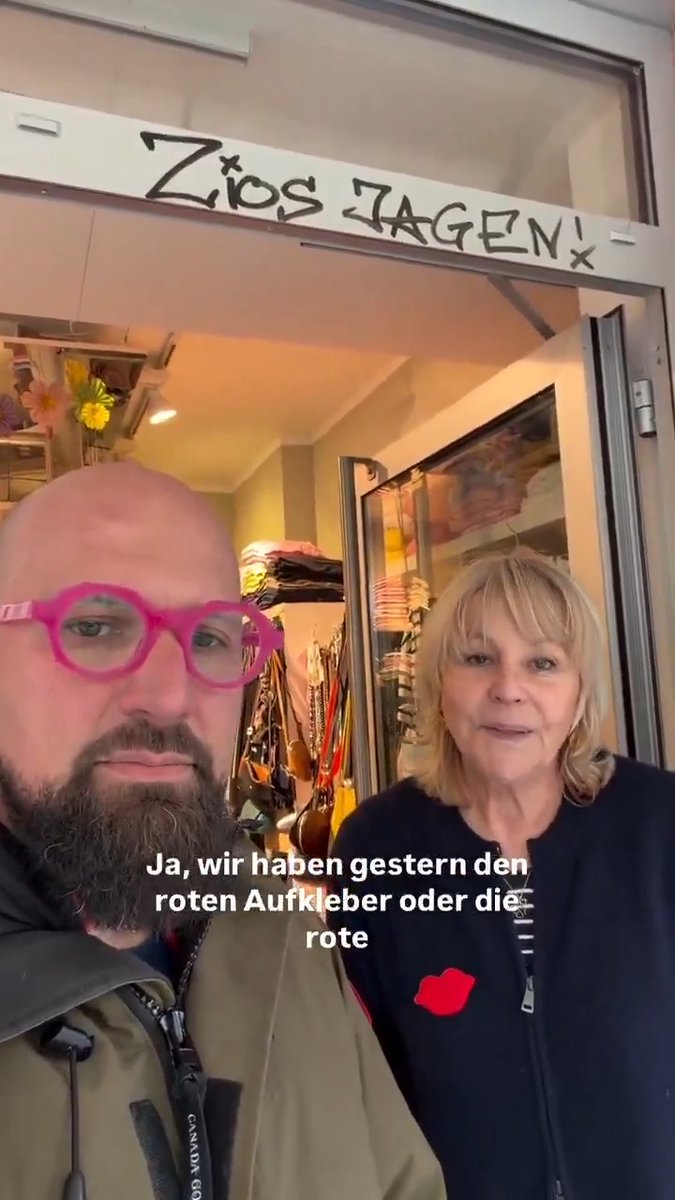 A non-Jewish store owner in Germany put up a sticker against antisemitism. But that didn't stop people from defacing her shop, graffitiing “Hunt Zios!” above her door, and “Zionists are fascists” on her shop window. Tell me again how anti-Zionism is not antisemitism?