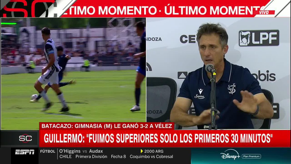 "ME GUSTARÍA ACLARAR QUE PERDIMOS CONTRA UN RIVAL, EL ÁRBITRO NO TUVO NADA QUE VER. LO PERDIÓ VÉLEZ HOY EL PARTIDO" 🔥 Guille Barros Schelotto, quien fue expulsado en la derrota 3-2 ante Gimnasia de Mendoza, no quiso polémica con el árbitro Carranza 👀 ¿Qué te parece?