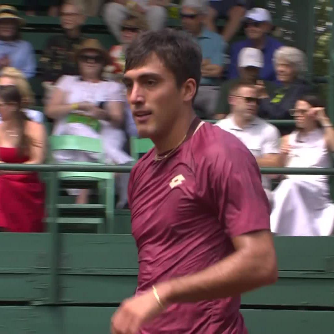 ✅ First ATP Tour semifinal ✅ First Top 25 win What a moment for Roman Burruchaga as he takes out Tien 7-5 6-4 in Houston! #USClay