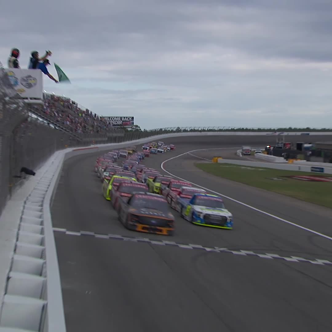 A checkered flag and a $50,000 bonus are both on the line today! #TheTrip continues now on FS1 from Rockingham Speedway!