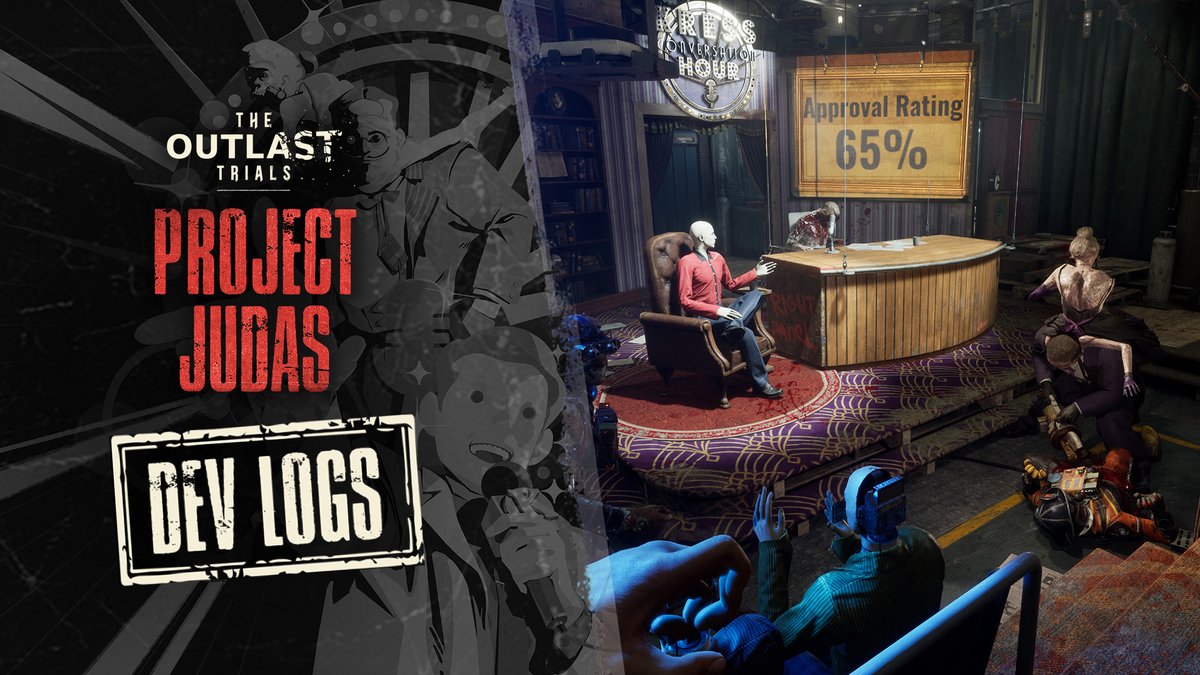Go behind the scenes of Season 6: Project Judas in our latest Dev Log for #TheOutlastTrials 🎥 Join our dev team as they break down the new Trials and more, showing just how far Murkoff’s experiments go. What was your favorite part of this update so far? 🕵️ _________________________________________ Découvrez les coulisses de la saison 6: Project Judas dans notre dernier Dev Log pour #OutlastTrials 🎥 Rejoignez notre équipe de développement qui vous dévoile les nouvelles épreuves et bien plus encore, vous montrant à quel point les expérimentations de Murkoff vont loin. Quelle est votre partie préférée de cette mise à jour? 🕵️ #RedBarrels #DevLog #DevDiary #Outlast #horrorgames #jeuxhorreur #projectjudas