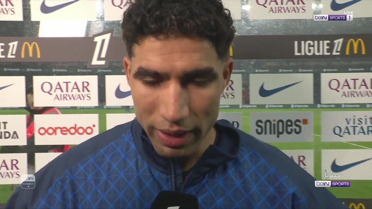 المغربي أشرف حكيمي يتحدث عن مباراته الـ200 مع باريس سان جيرمان #الدوري_الفرنسي