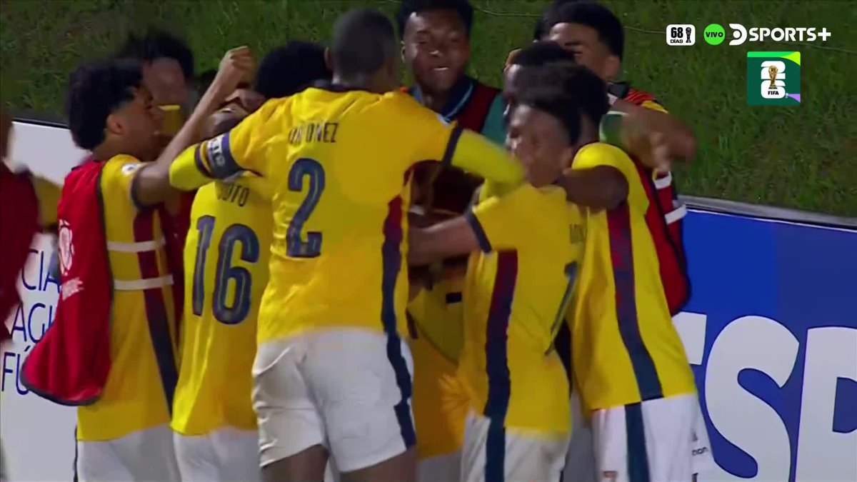 ECUADOR LO DIO VUELTA EN EL FINAL GOLAZO de tiro libre de Quintero para marcar el 2-1 contra Paraguay CONMEBOL #Sub17EnDSPORTS