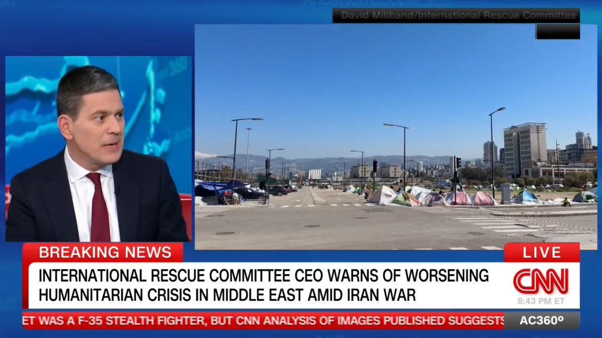 President and CEO of the International Rescue Committee, and Former UK Foreign Secretary, David Miliband talks about his trip to the Middle East and the growing humanitarian crisis in the region caused by the Iran war.