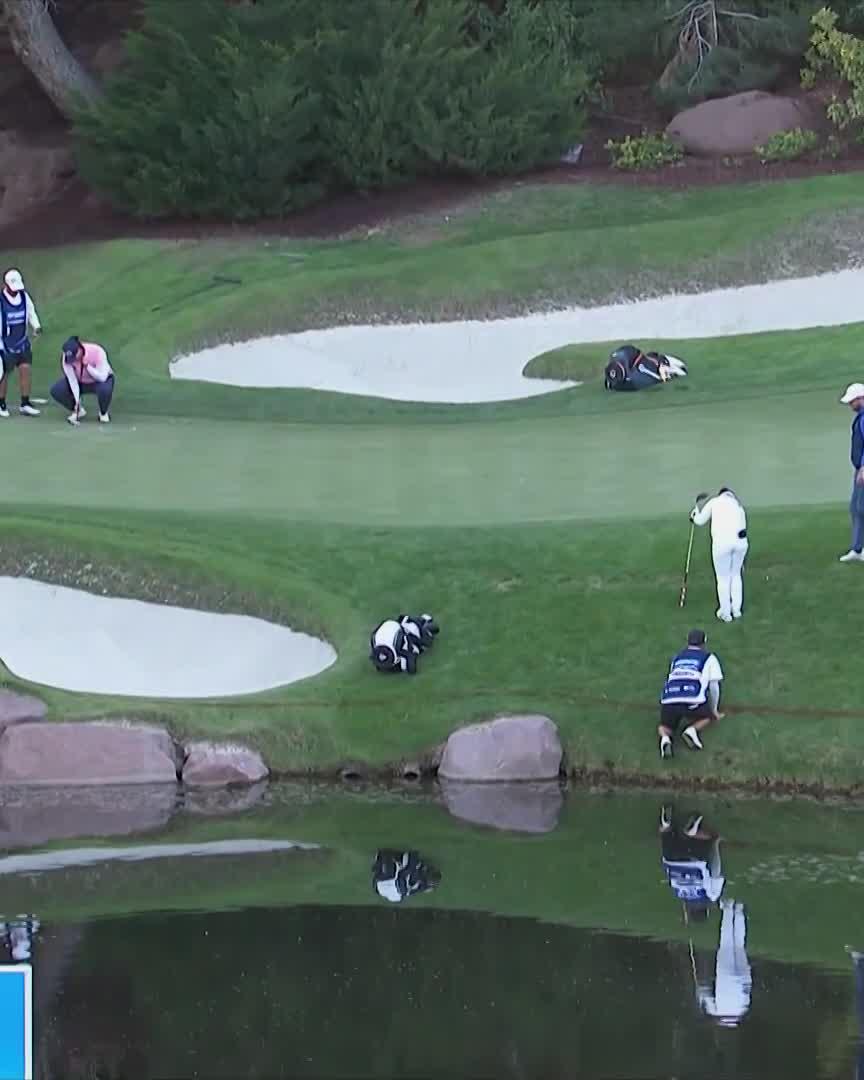 Caddie assistance requested ⚠️ Miyu Yamashita needs a little help with the drop