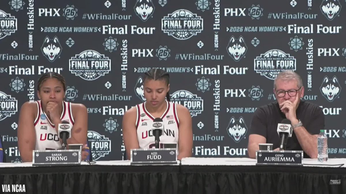 "It was an accident. I missed my shot, ripped it by accident." Sarah Strong talks about what happened with her ripped jersey at the end of the third quarter: