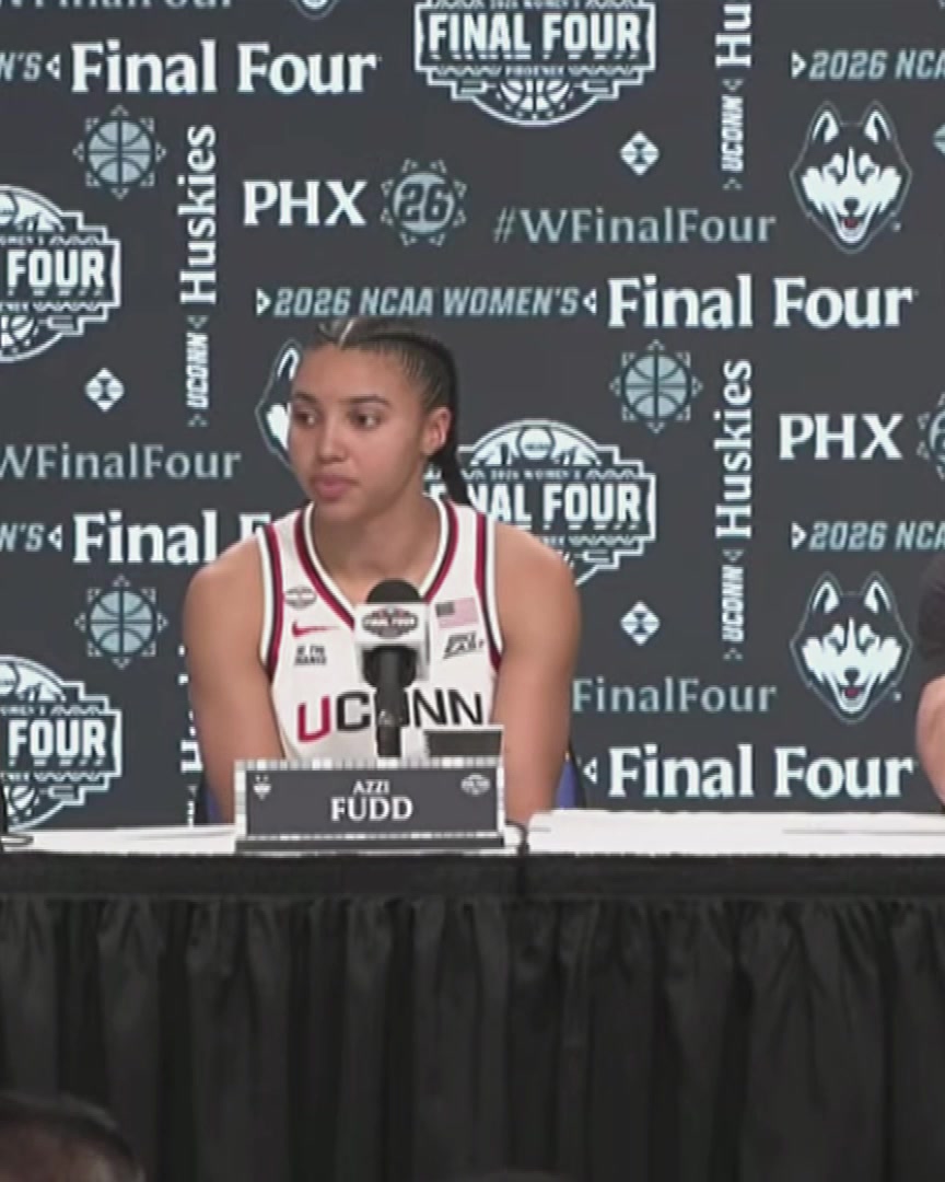 "Obviously, this isn't how I wanted my career at UConn to end, but these five years, I have so much to the grateful for. I couldn't have asked for better teammates, better coaches, a better experience." - Azzi Fudd